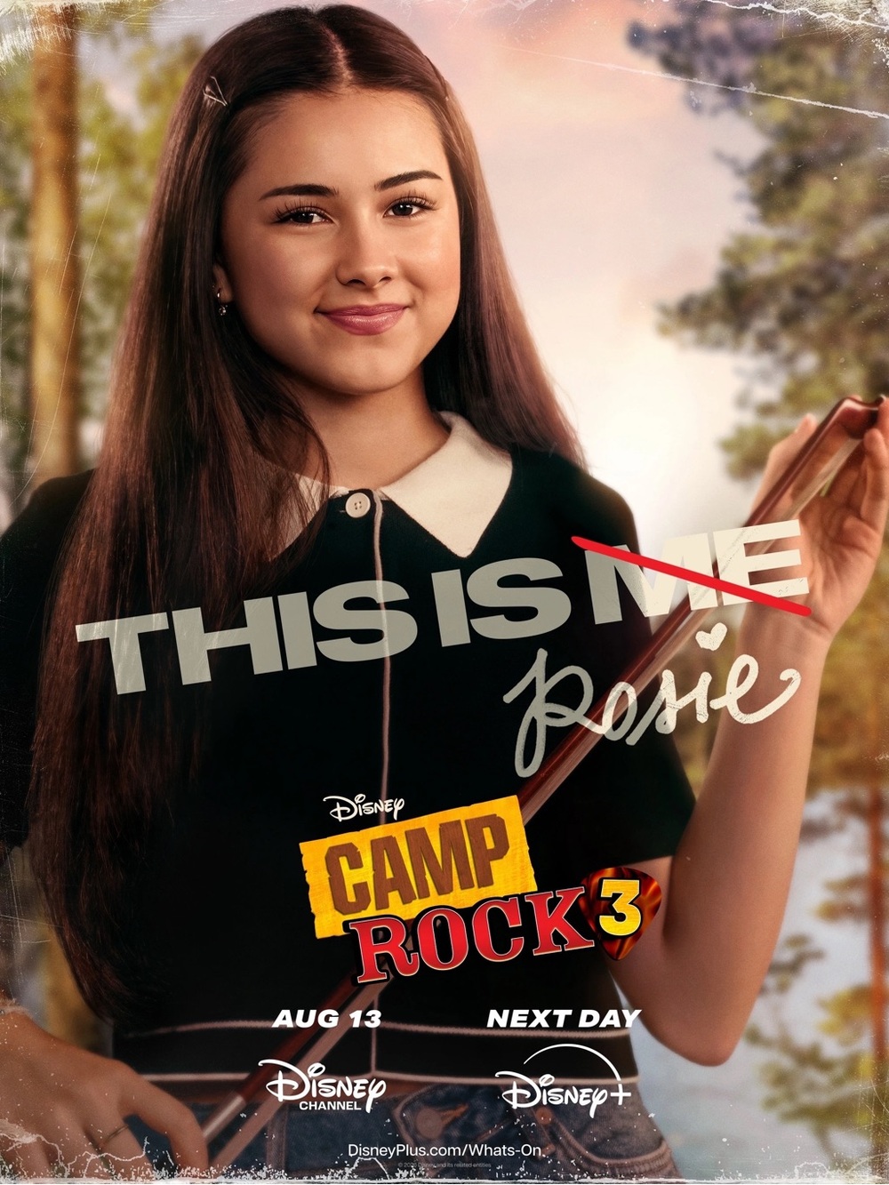 Chic Black Cropped collared top with White Trim WORN IN CAMP ROCK 3 by ROSIE